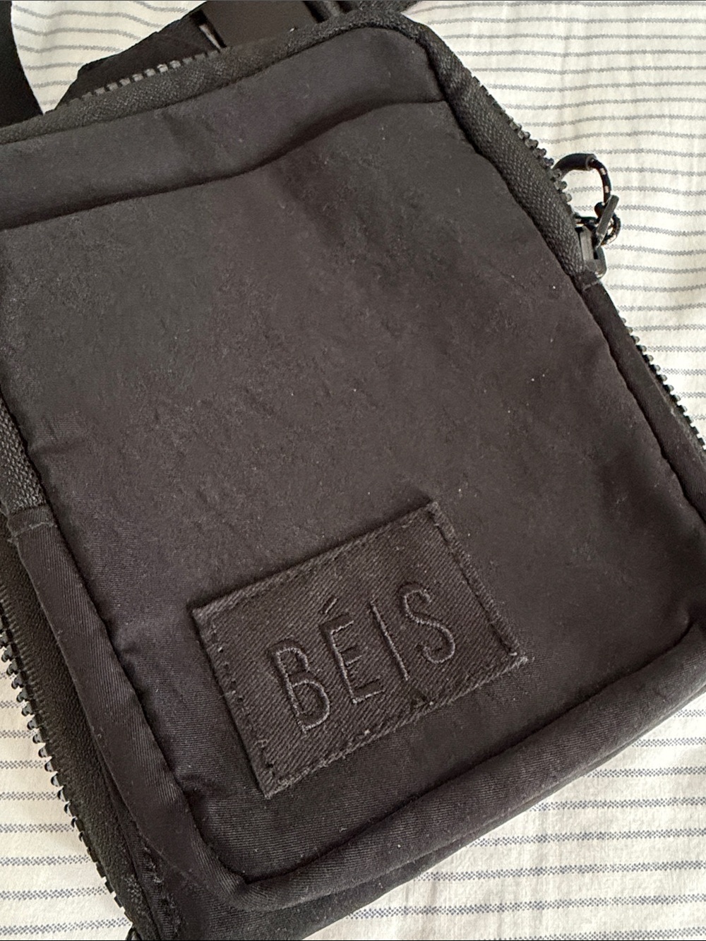 BEIS Black Mini Crossbody Belt Bag